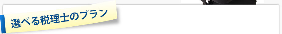 選べる税理士のプラン